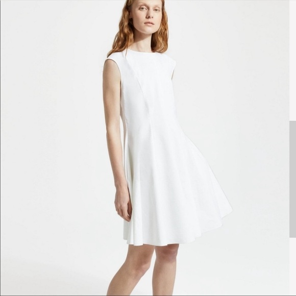 Theory Dresses Theory Modern White Tea Dress Caliver Unlined Size